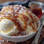 Easy No-Churn Salted Caramel Ice Cream - featured image