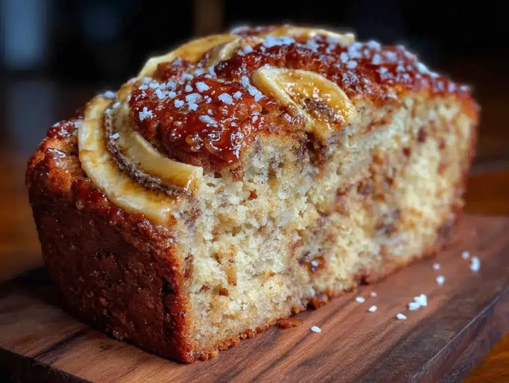easy one bowl banana bread - featured image
