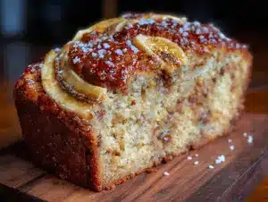 easy one bowl banana bread - featured image