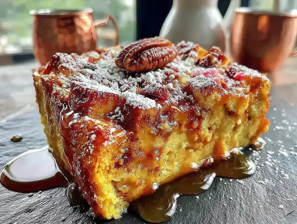 Easy pumpkin french toast casserole - featured image