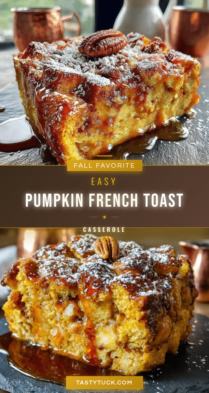 Easy pumpkin french toast casserole recipe