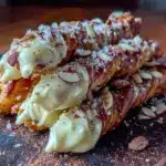 easy white chocolate witch finger pretzel rods - featured image