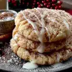 egg nog snickerdoodle cookie recipe - featured image
