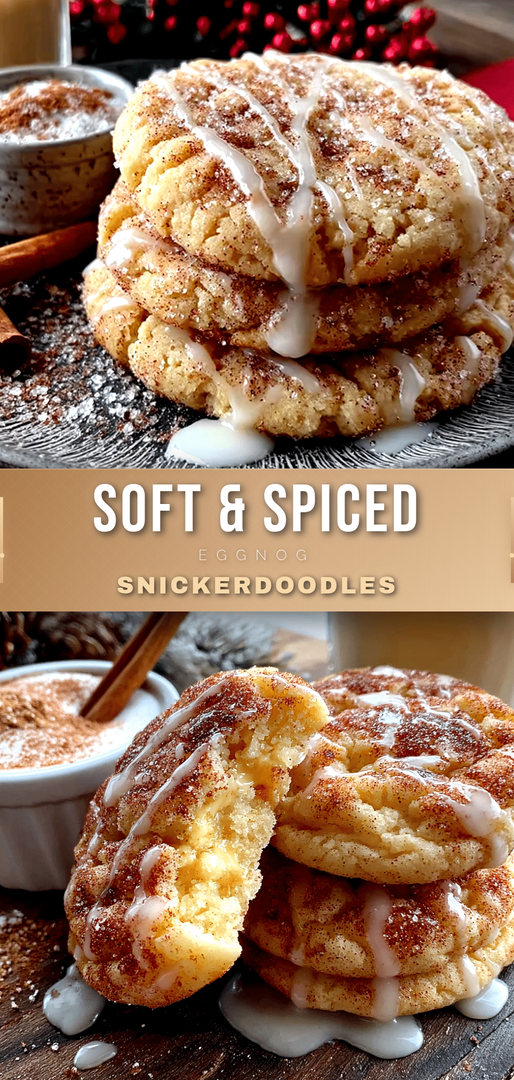 egg nog snickerdoodle cookie recipe recipe