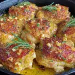 garlic butter chicken thighs - featured image