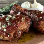 garlic herb butter roasted turkey legs - featured image
