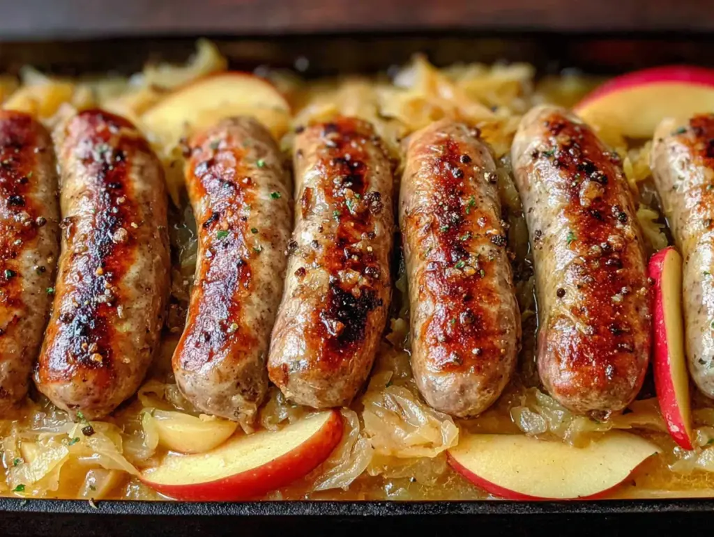 German bratwurst skillet - featured image