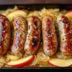 German bratwurst skillet - featured image