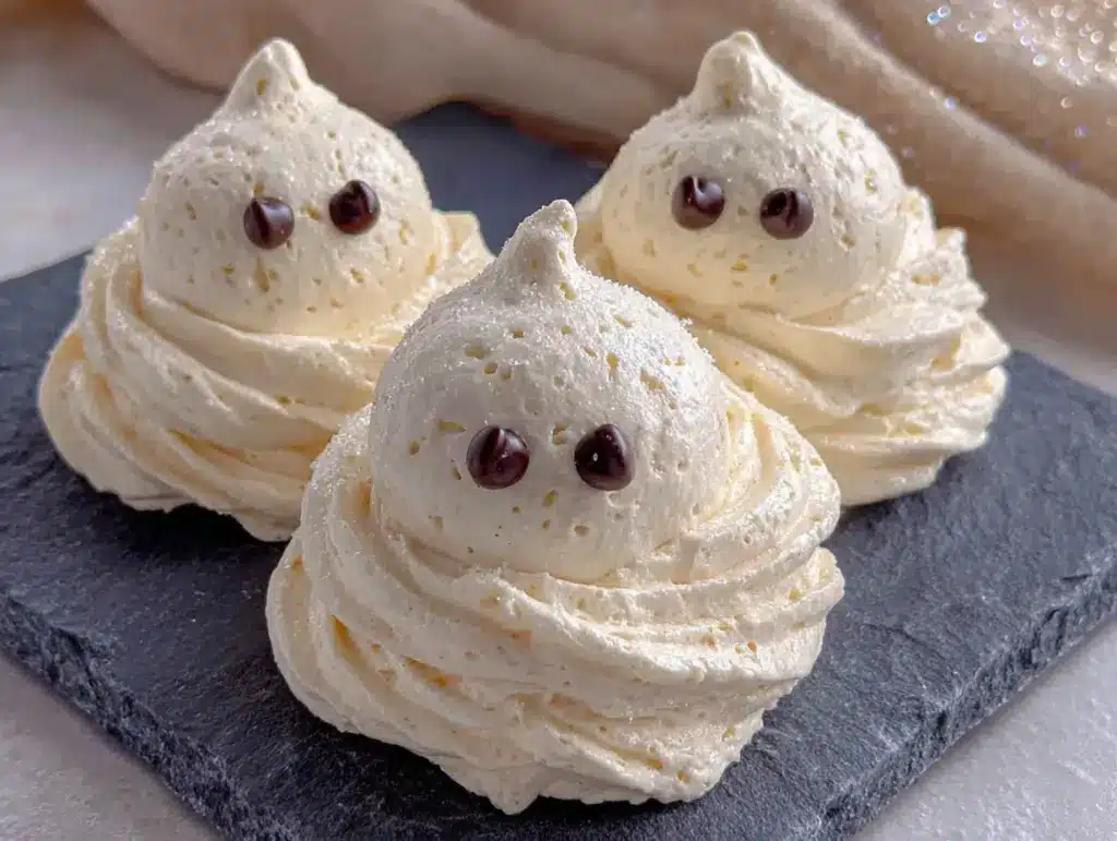 ghost meringue cookies - featured image