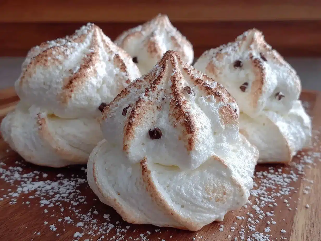 ghost meringue cookies preparation steps