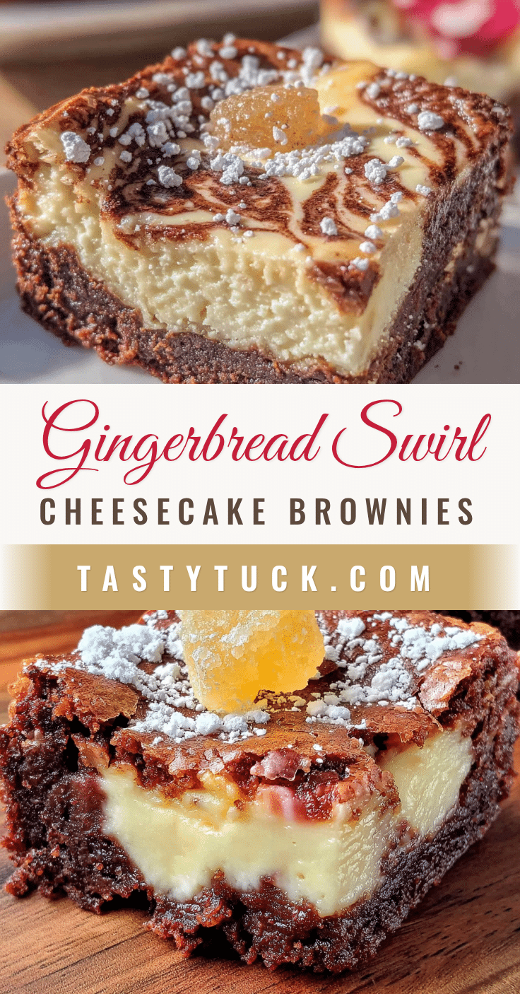 gingerbread cheesecake brownies recipe