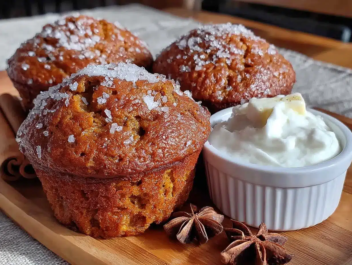 Greek yogurt pumpkin muffins preparation steps