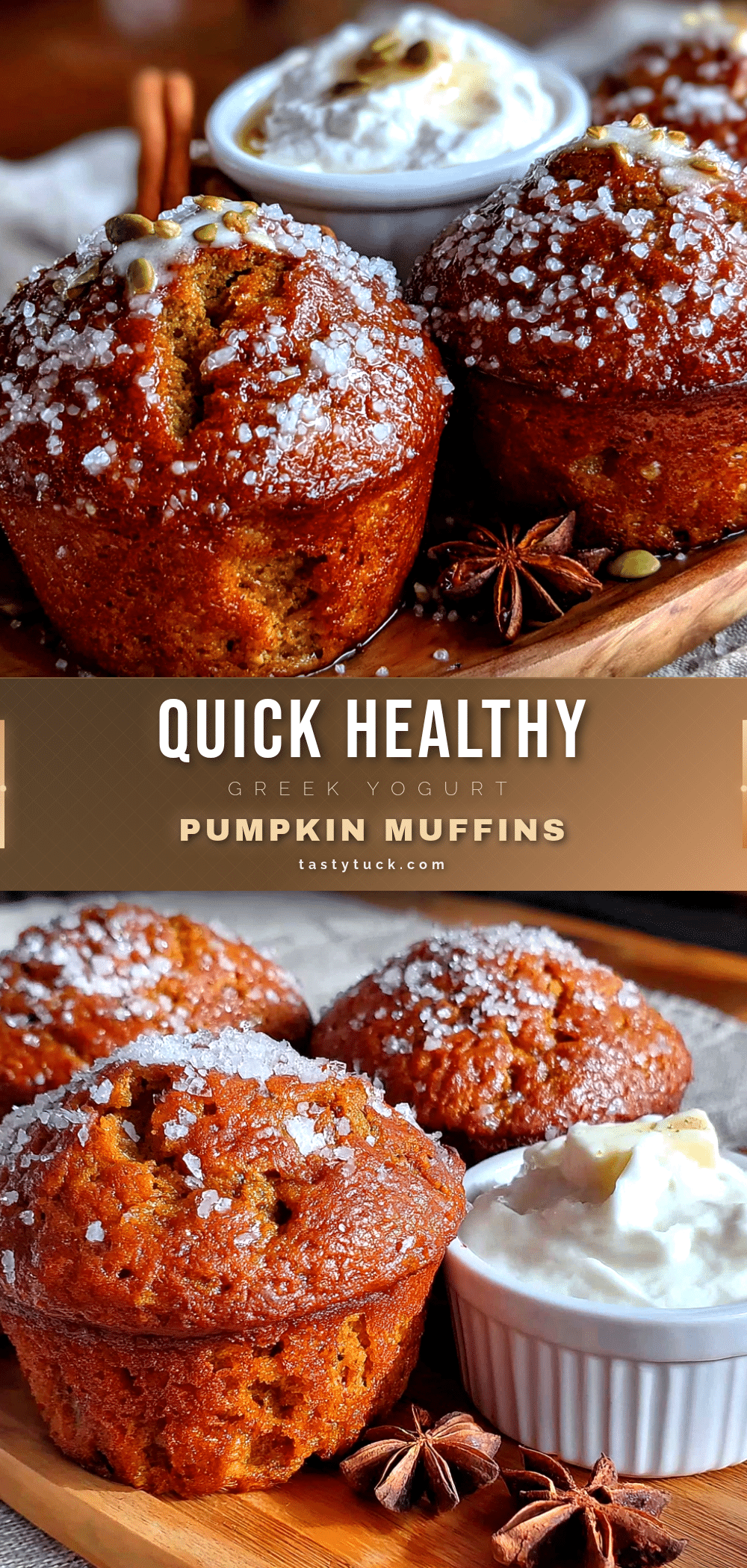Greek yogurt pumpkin muffins recipe