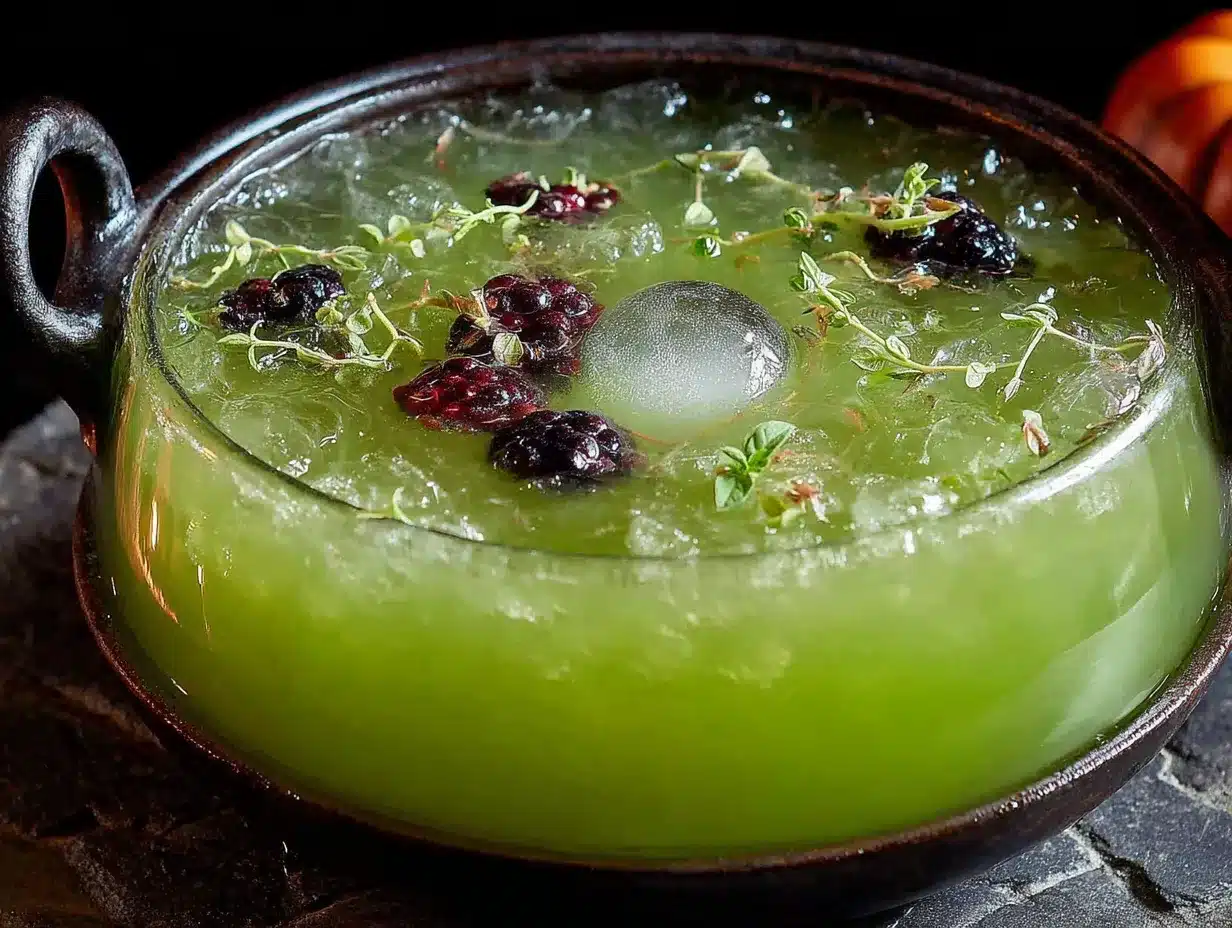 green witches brew punch preparation steps