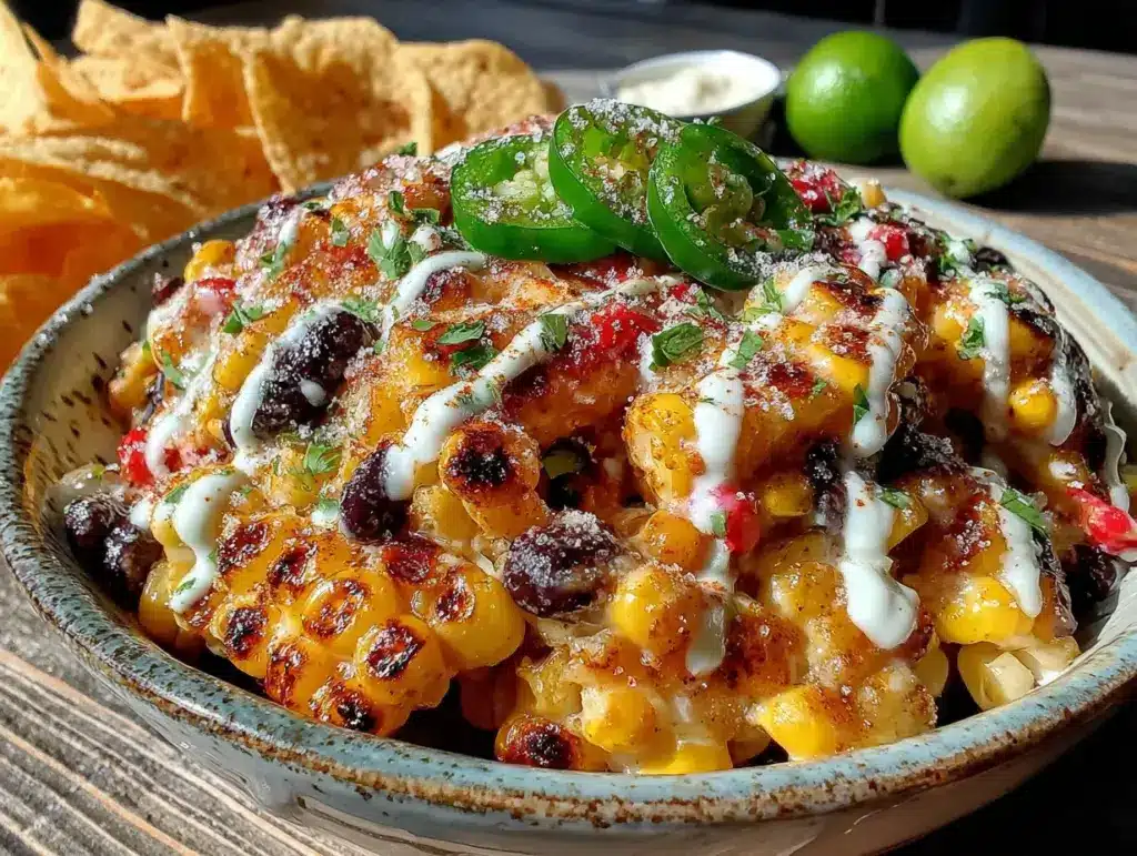 grilled corn and black bean salad - featured image