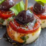 Halloween caprese skewers - featured image