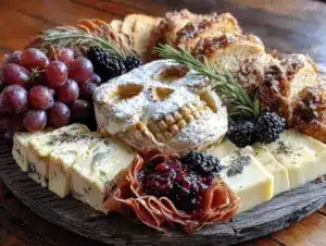 Halloween skull charcuterie board - featured image