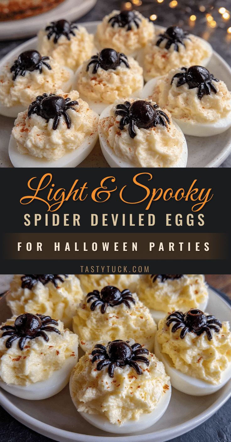 halloween spider deviled eggs recipe