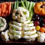 halloween veggie skeleton tray - featured image
