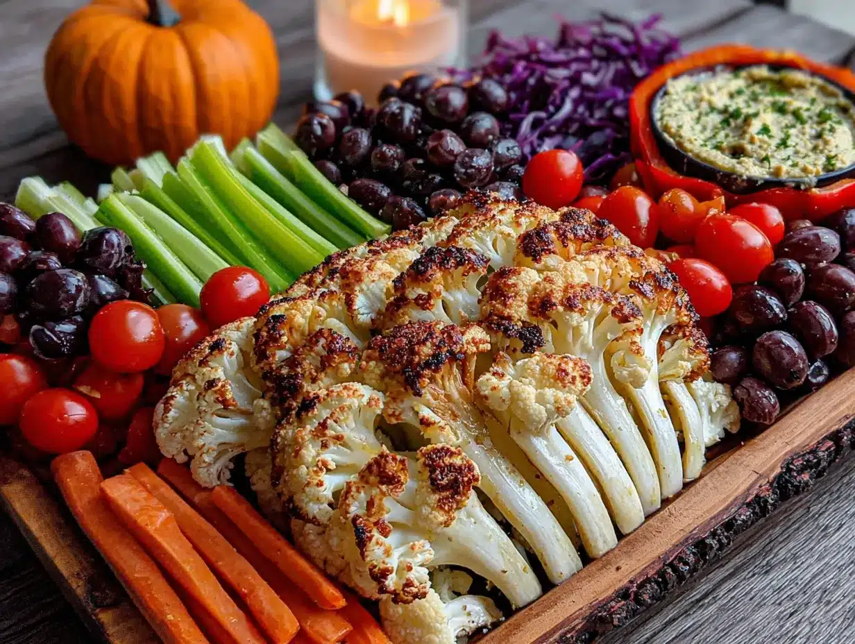 halloween veggie skeleton tray preparation steps