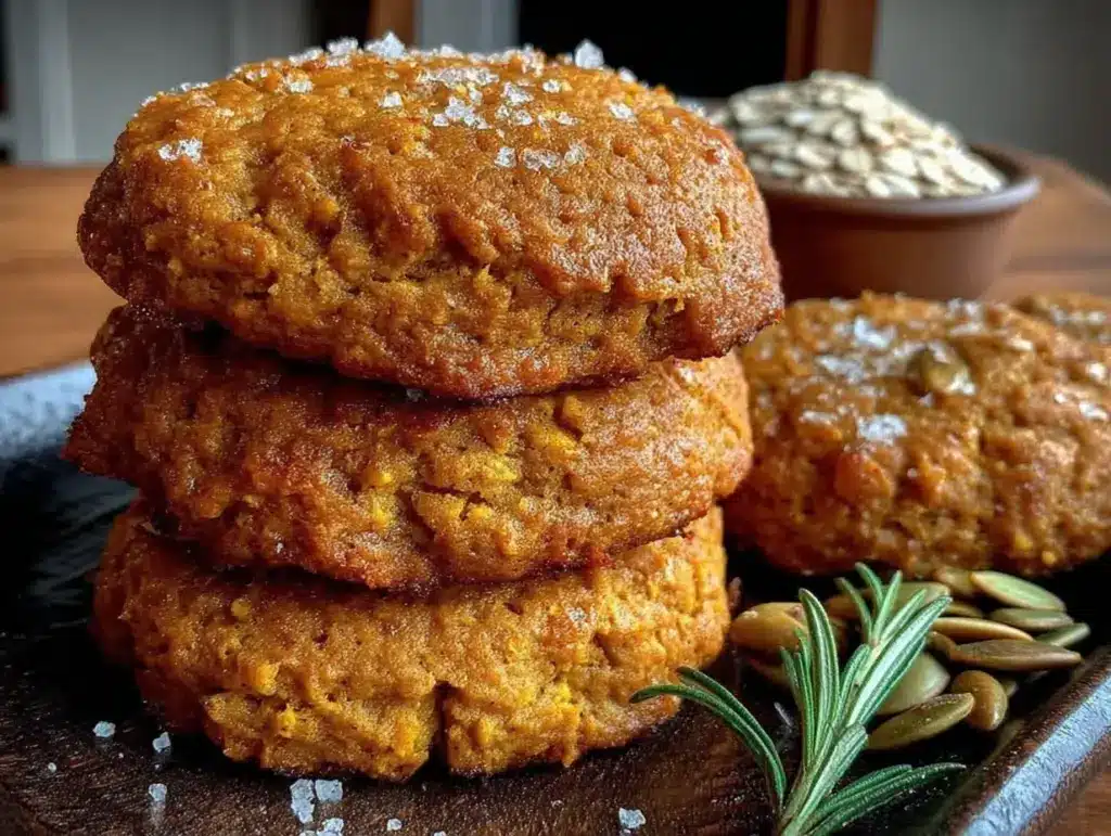 healthy pumpkin oat breakfast cookies - featured image