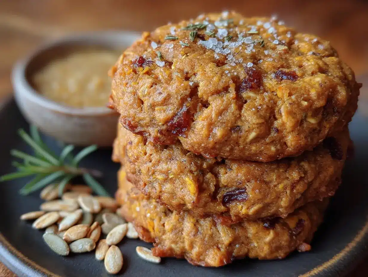 healthy pumpkin oat breakfast cookies preparation steps