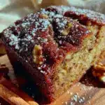 healthy zucchini bread with walnuts and cinnamon - featured image