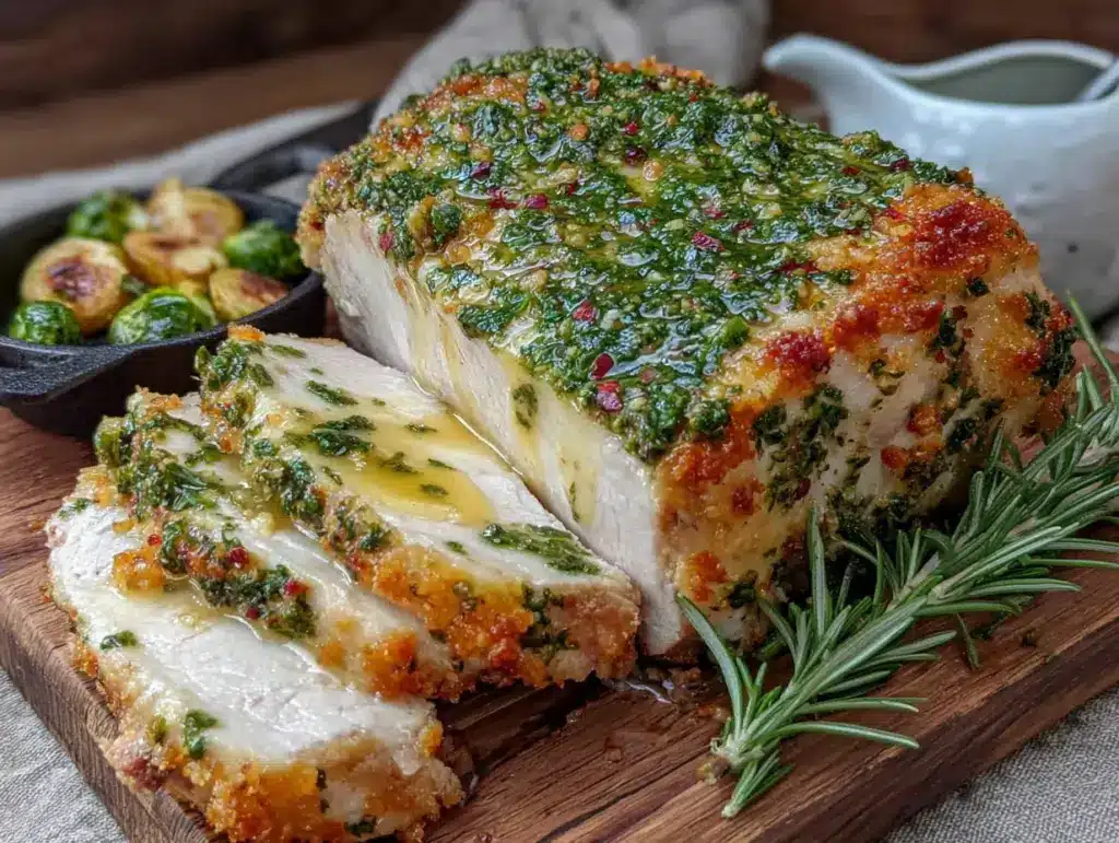 herb butter roasted turkey breast for two - featured image