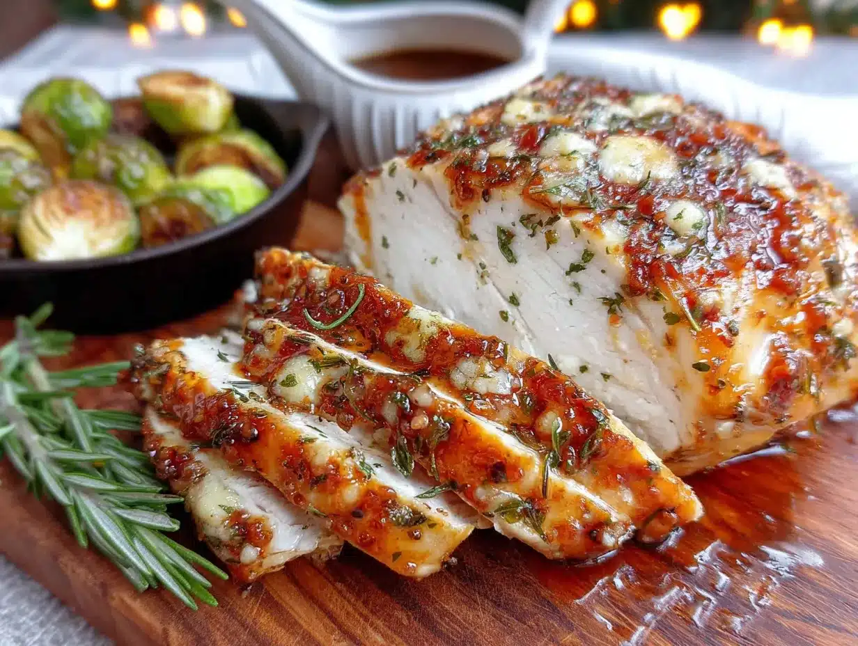 herb butter roasted turkey breast for two preparation steps