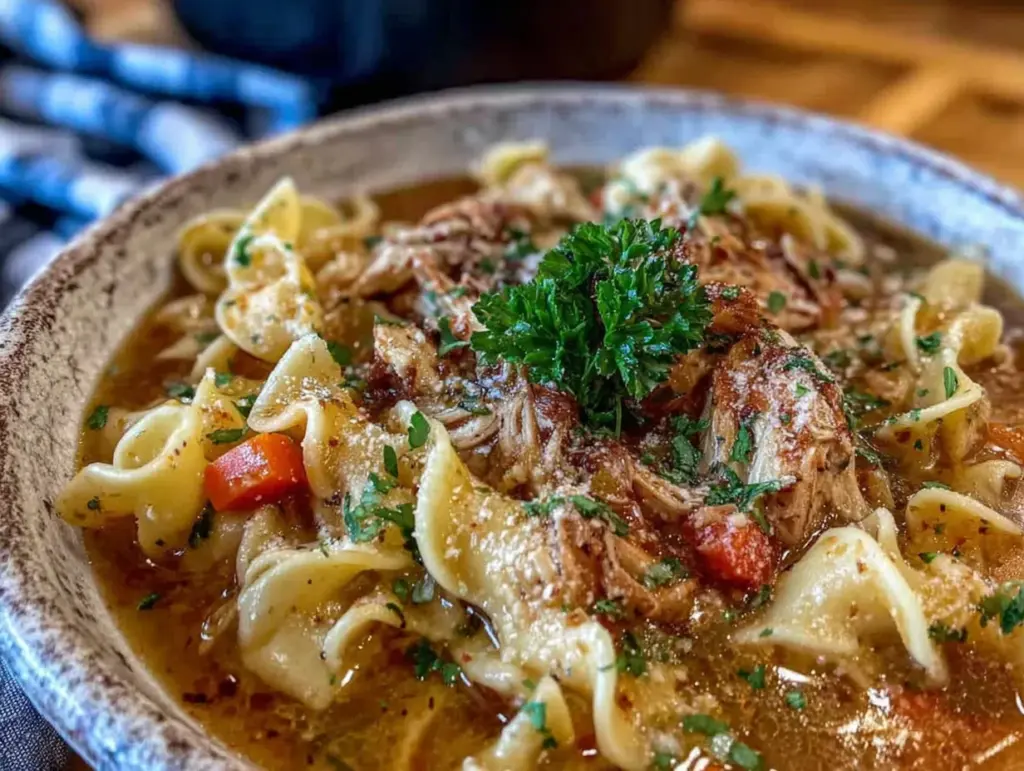 homemade chicken noodle soup - featured image