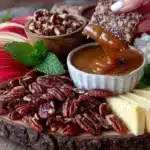 kid-friendly caramel apple charcuterie board - featured image