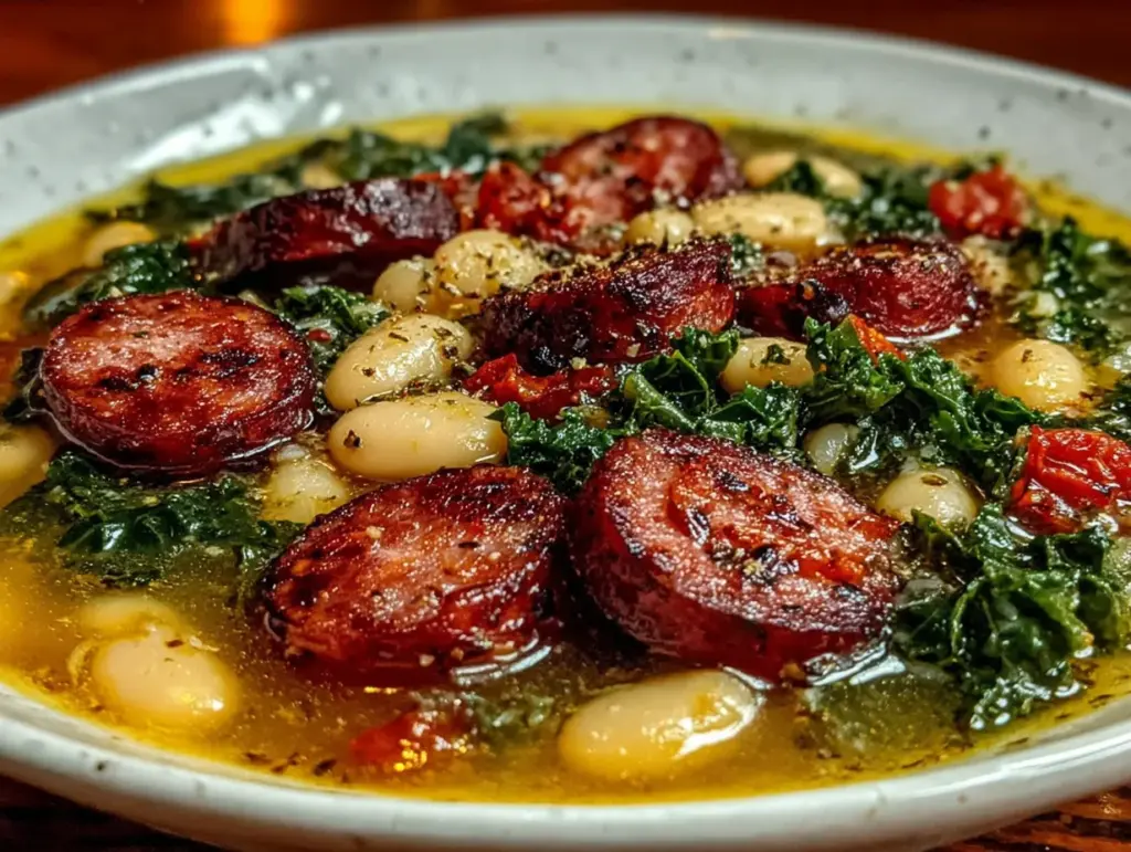 kielbasa and white bean soup - featured image