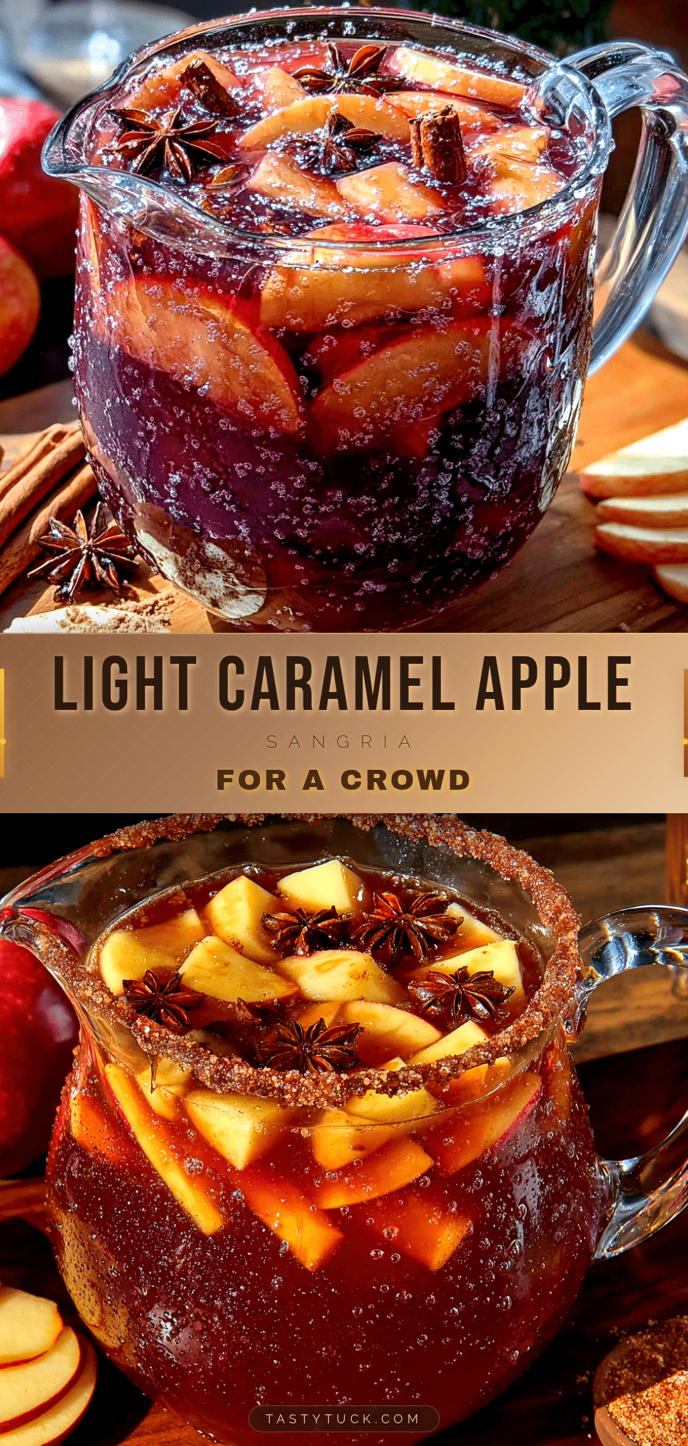 light caramel apple sangria for a crowd recipe