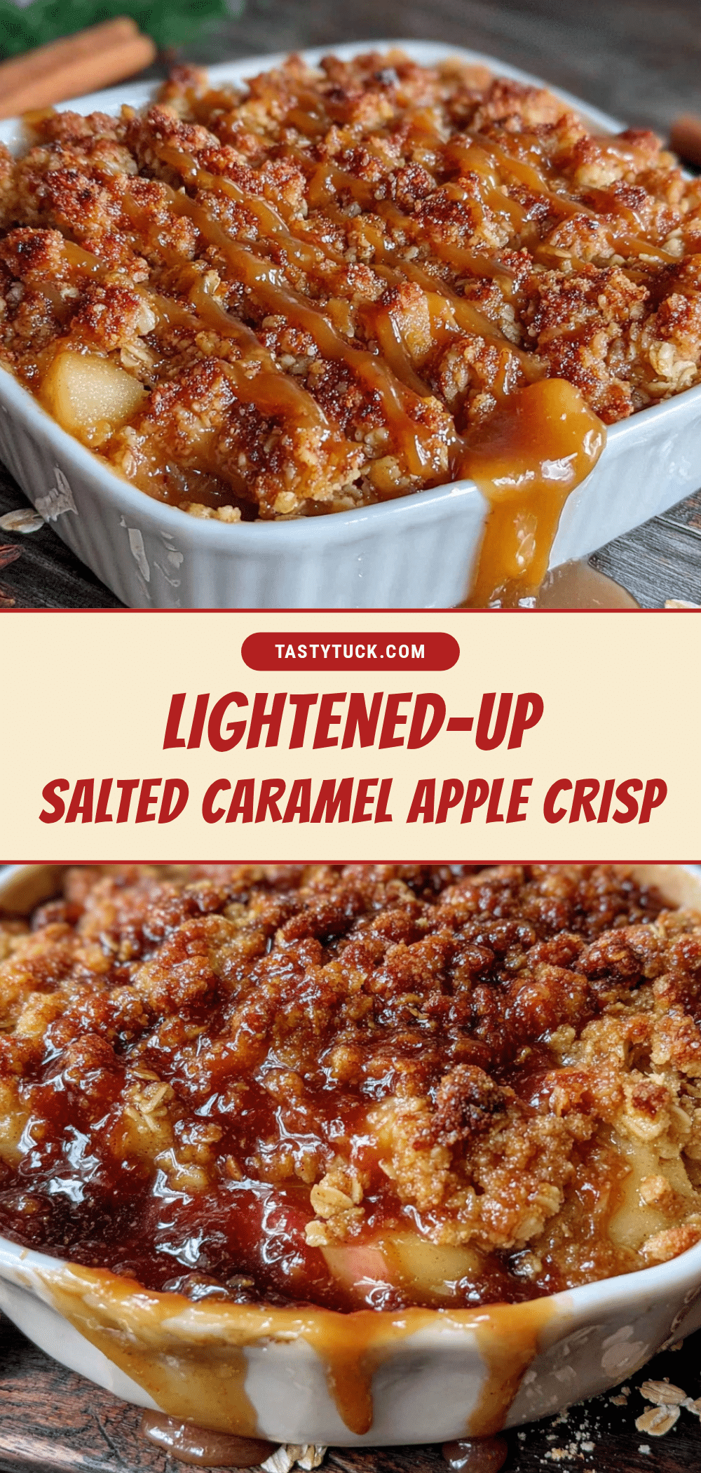 lightened-up salted caramel apple crisp recipe
