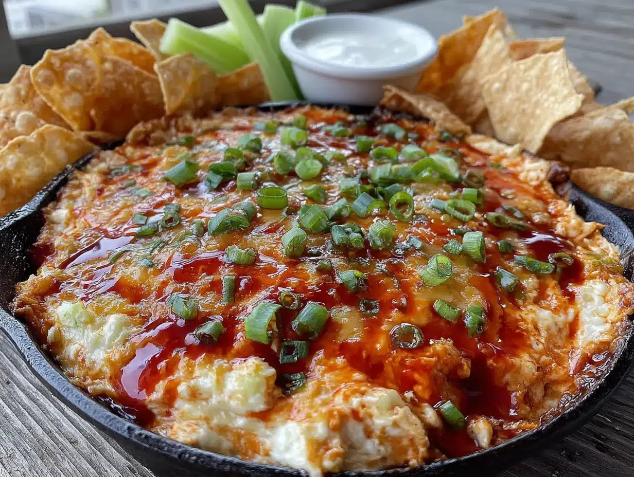Lighter Baked Buffalo Chicken Dip preparation steps