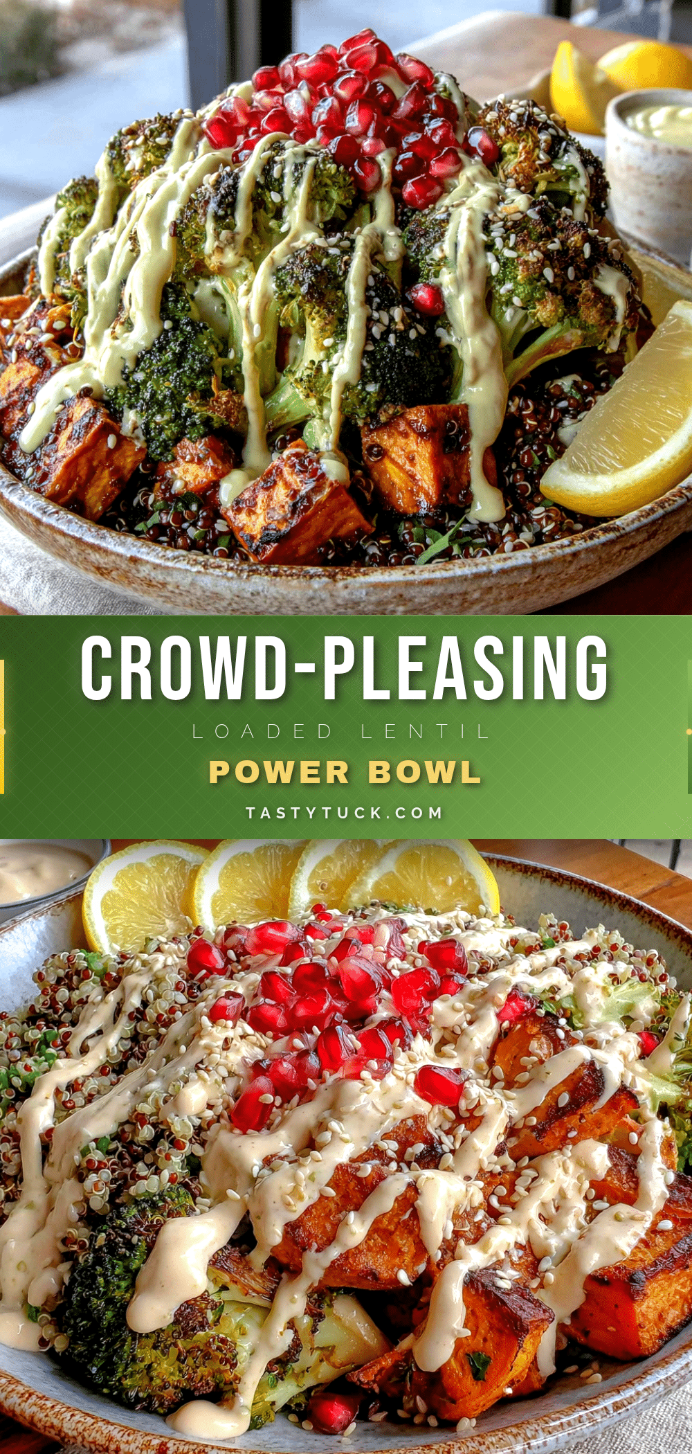 loaded lentil power bowl recipe