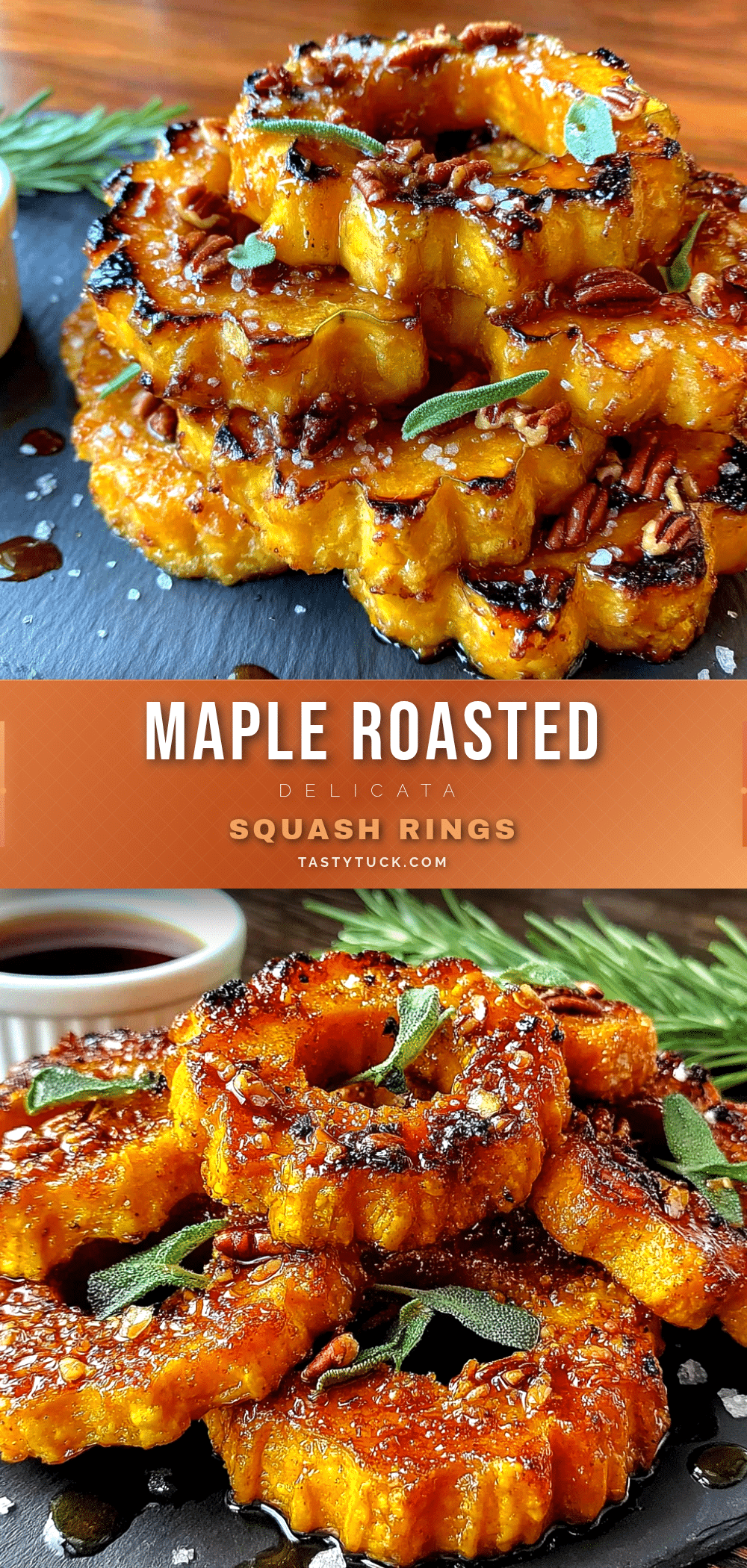 maple roasted delicata squash rings recipe