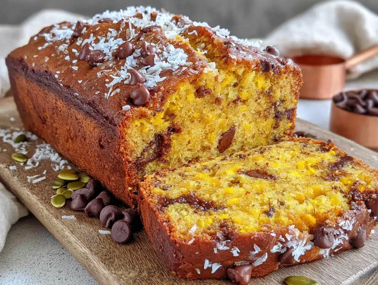 moist chocolate chip pumpkin banana bread preparation steps