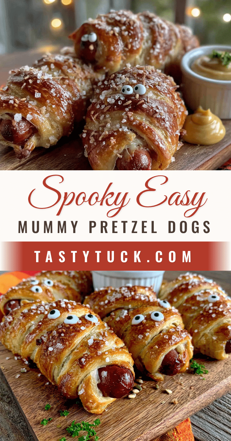 mummy pretzel dogs recipe