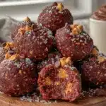 no bake chocolate peanut butter energy bites - featured image