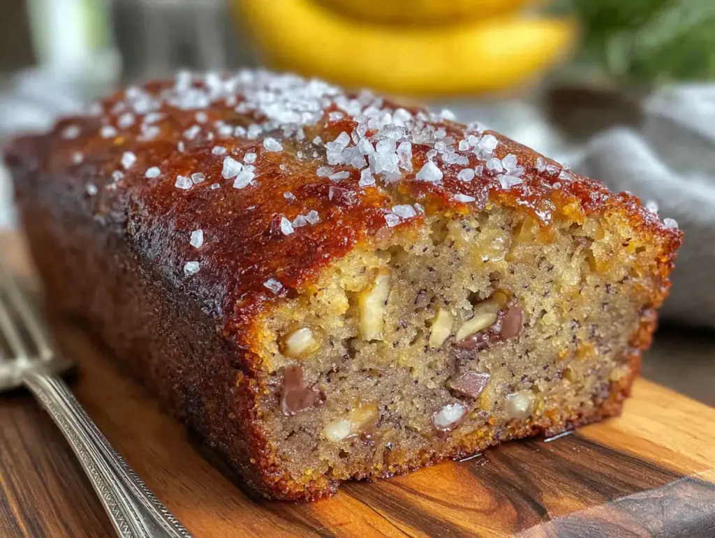one-bowl banana walnut bread - featured image