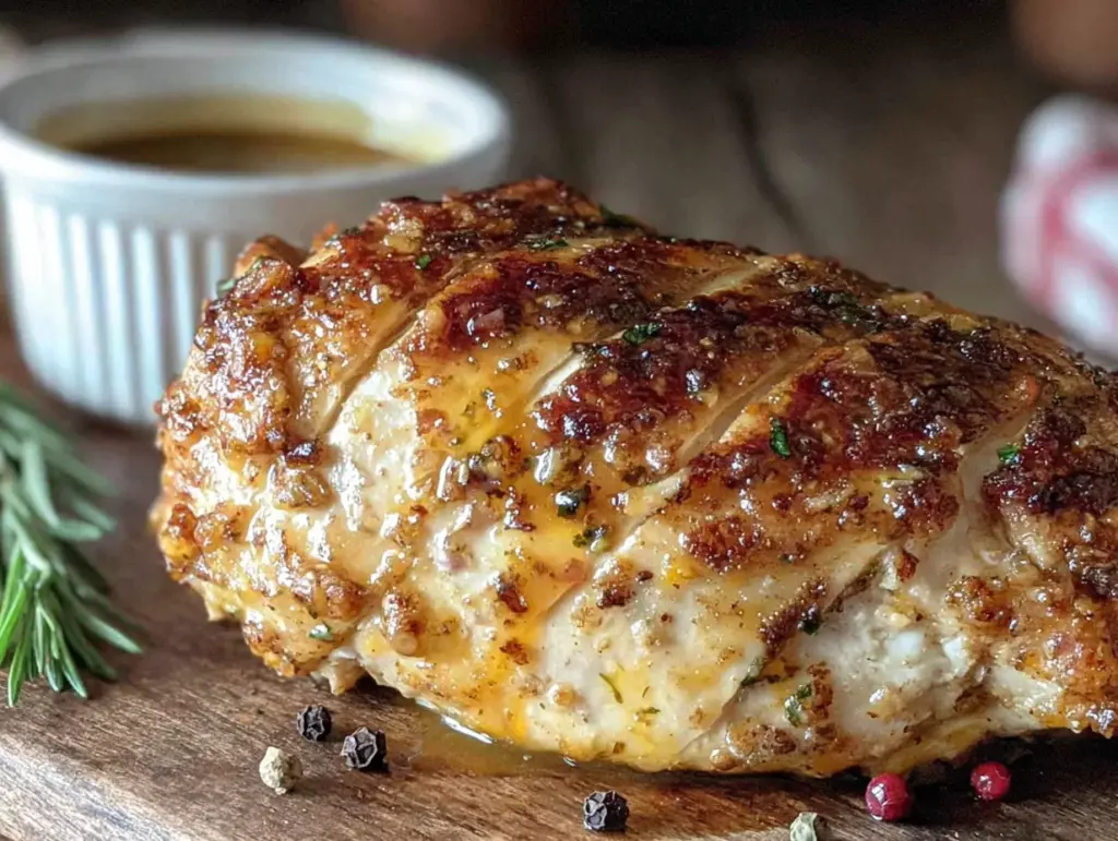 overnight crockpot chicken breast - featured image