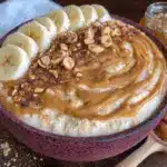 peanut butter banana overnight oats - featured image