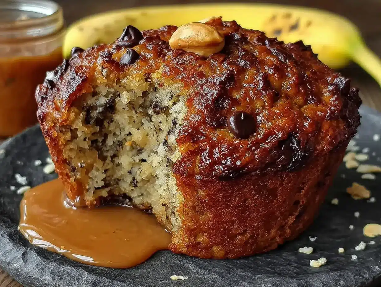 peanut butter banana protein muffins preparation steps