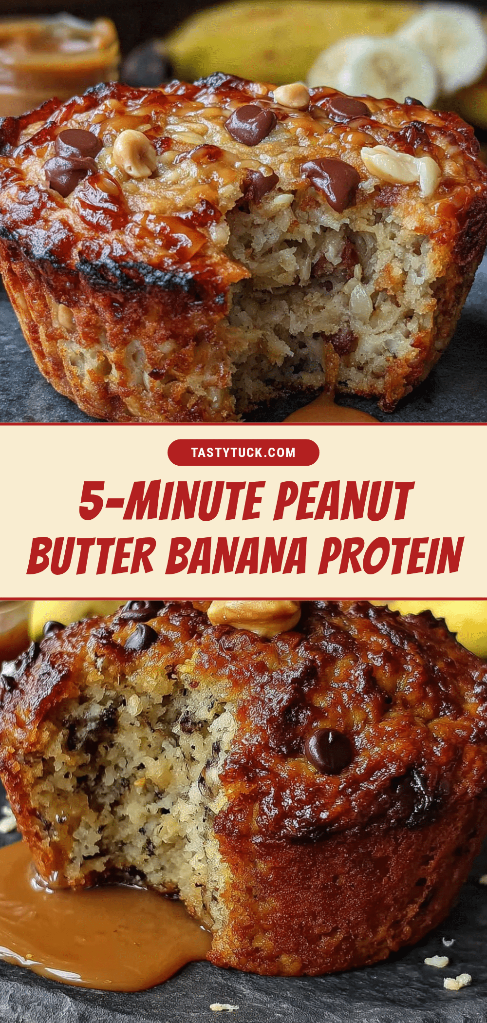 peanut butter banana protein muffins recipe