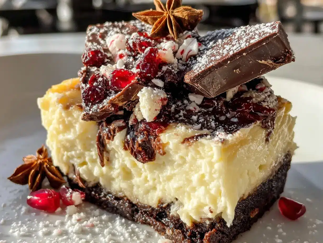 peppermint bark cheesecake bars preparation steps