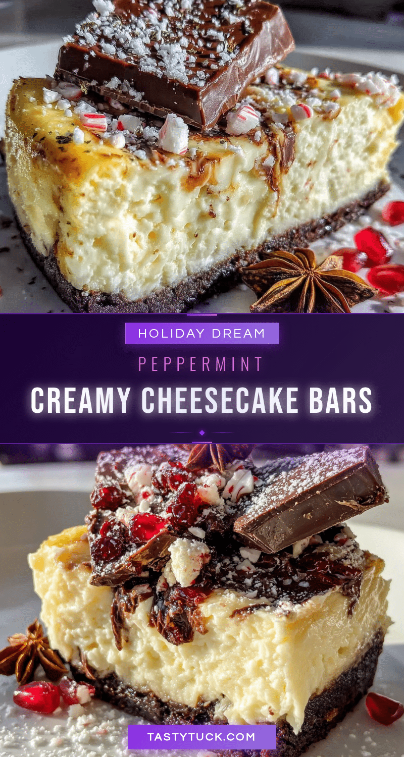 peppermint bark cheesecake bars recipe