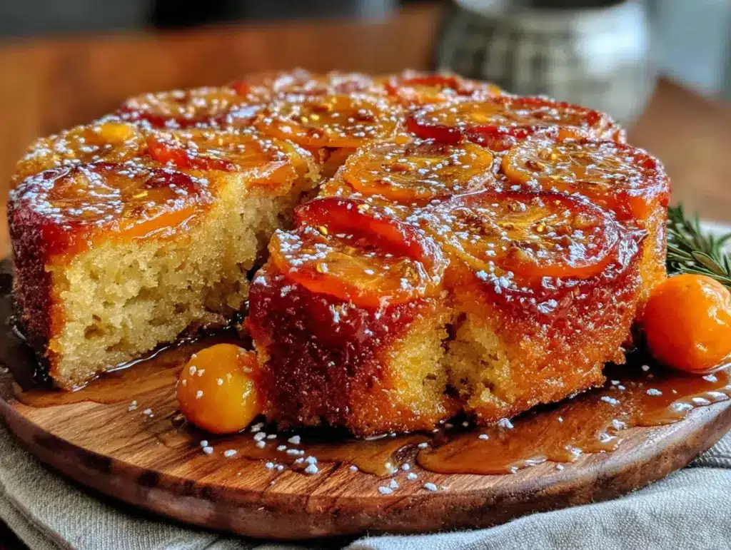 persimmon upside-down cake - featured image