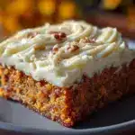 pumpkin bars with cream cheese frosting - featured image