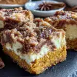 pumpkin bars with cream cheese swirl - featured image